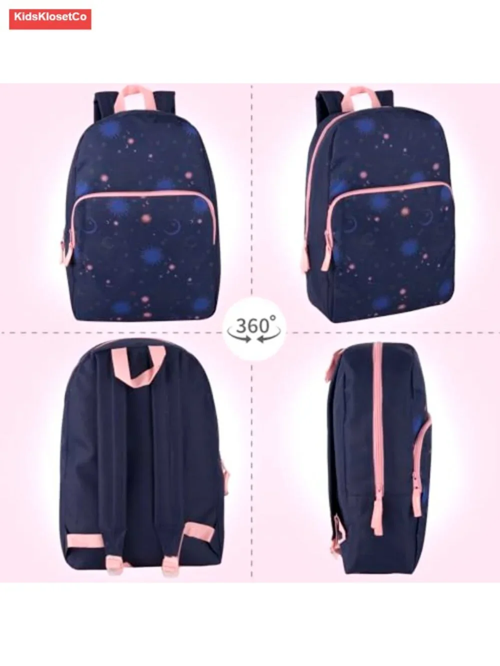 Kids Backpack 17 Inch Printed School Bag Travel Elementary Middle